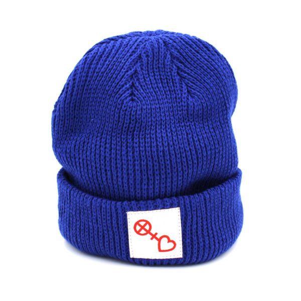 #mainzgefühl-Beanie Mütze blau