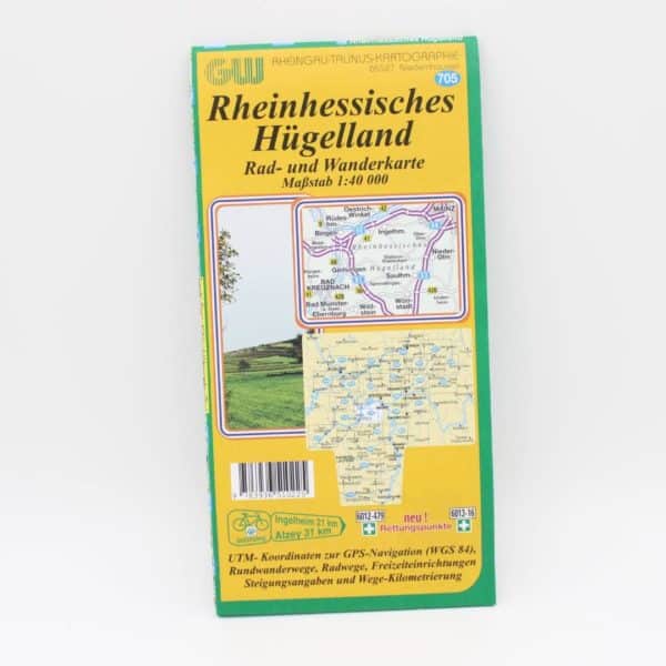 Rad und Wanderkarte Rheinhessisches Hügelland