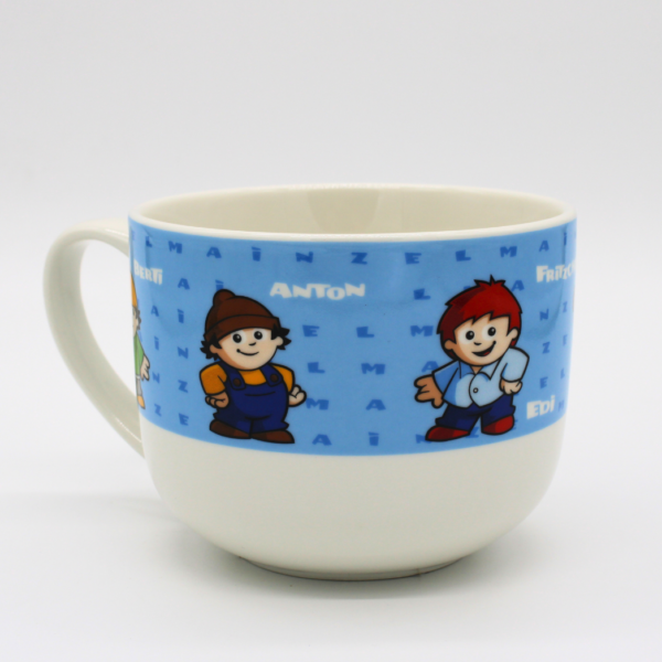 Mainzelmännchen Jumbo Tasse blau