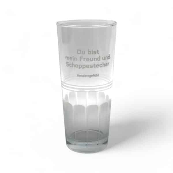 Weinschorleglas Du bist mein Freund und Schoppenstecher Weinschorleglas Du bist mein Freund und Schoppenstecher