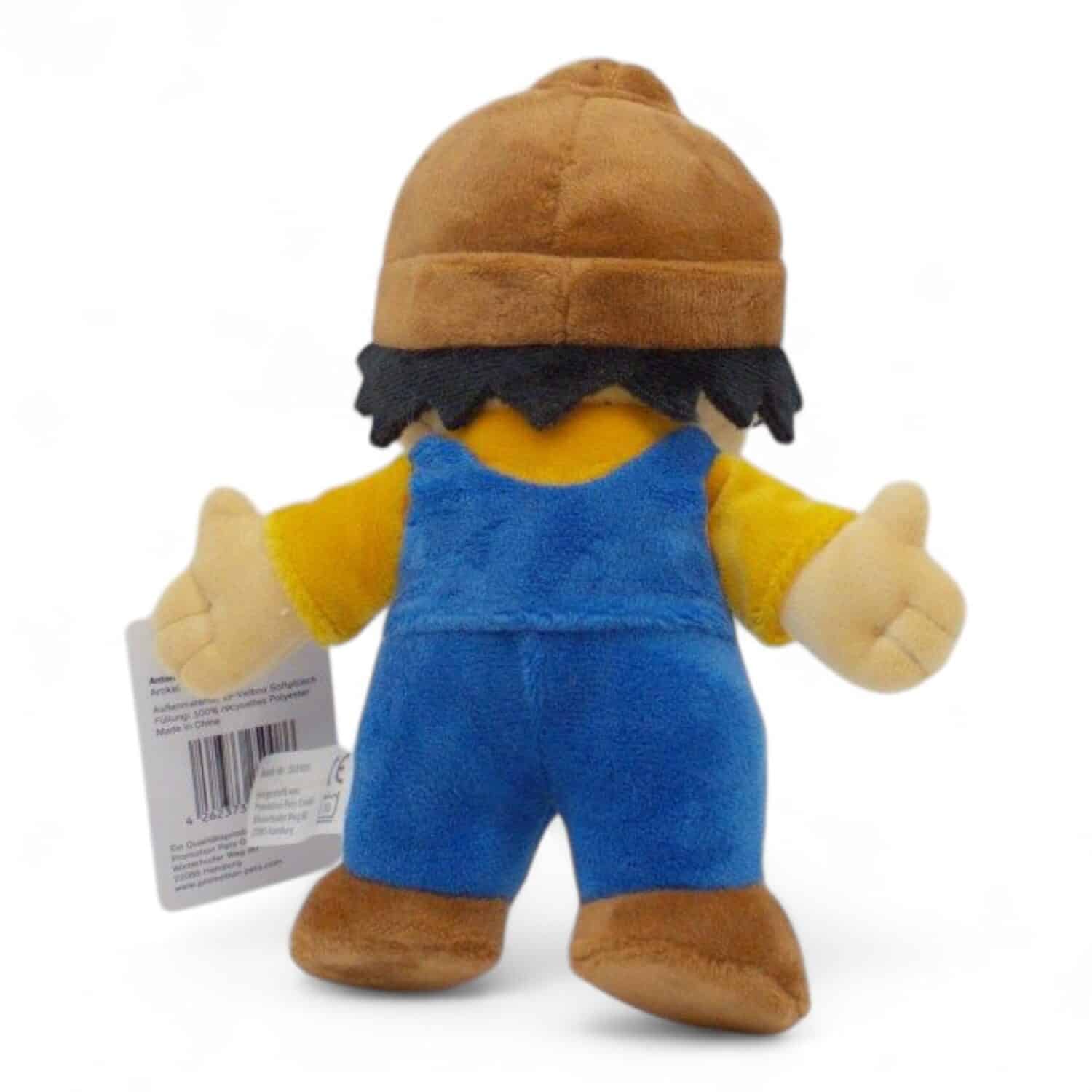 Mainzelmännchen Anton Plüschfigur von hinten