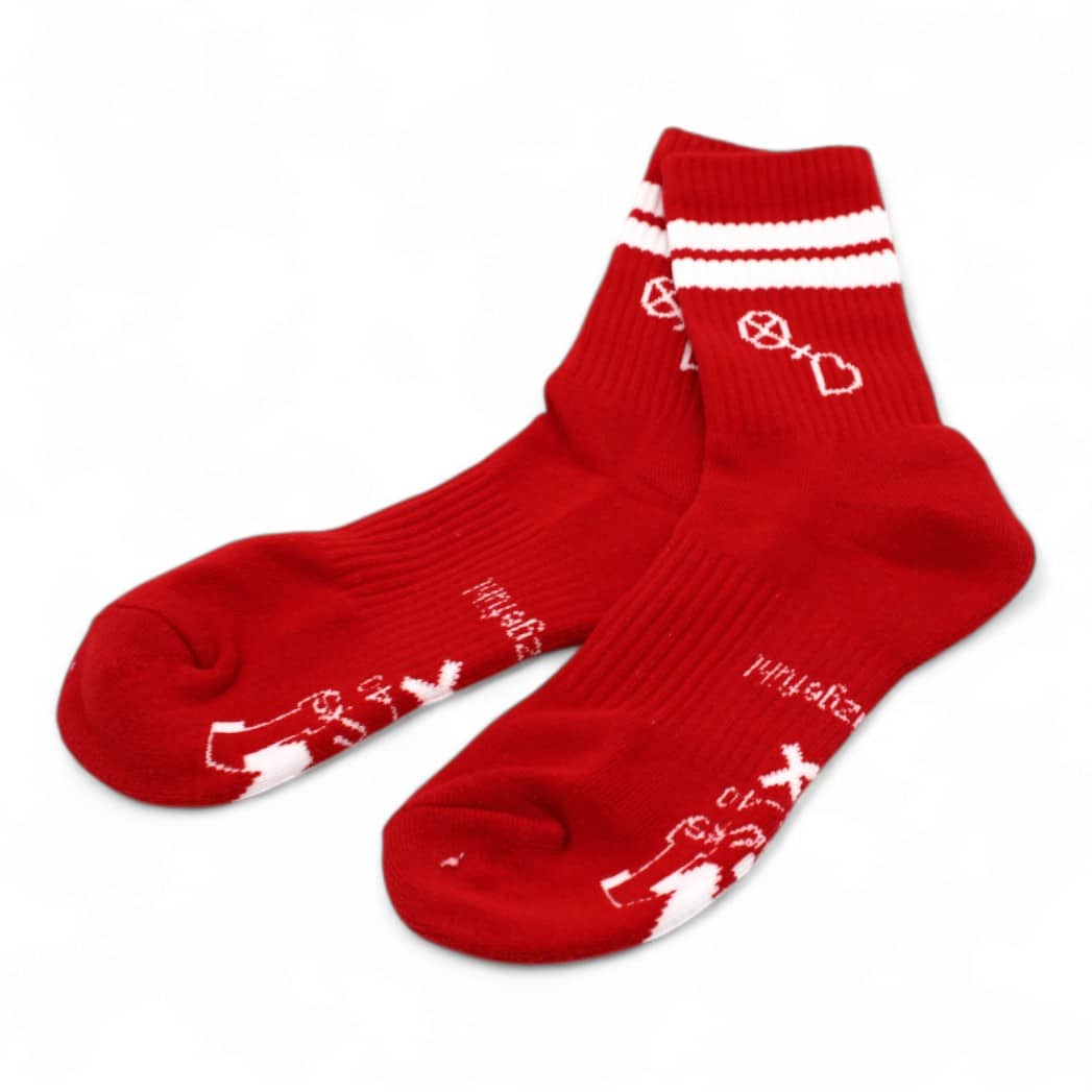 #mainzgefühl Tennissocken rot ausgepackt