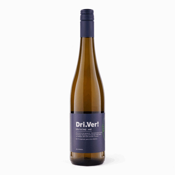 Weingut Dr. Hinkel: Dri.Ver! Riesling (alkoholfrei)