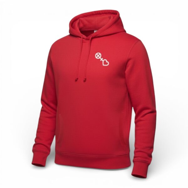 #mainzgefühl Hoodie – Rot mit Logo