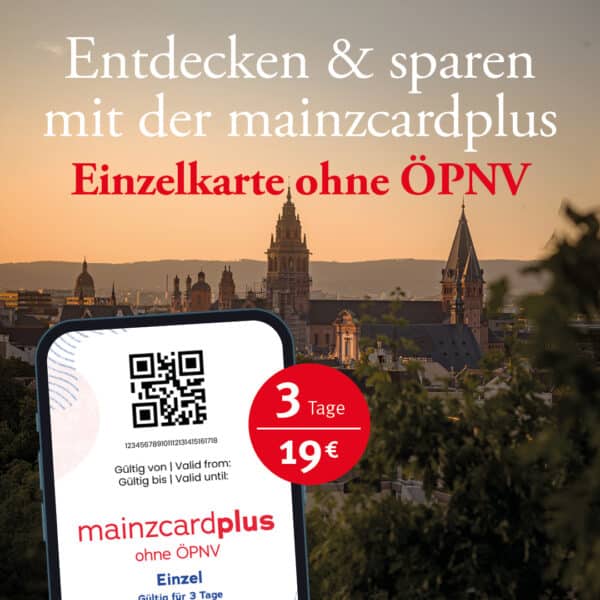 mainzcardplus Einzelkarte ohne ÖPNV-Ticket