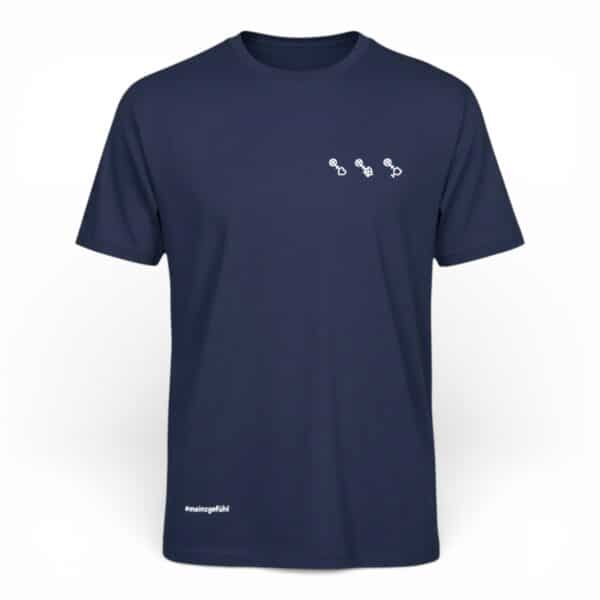 #mainzgefühl T-Shirt dunkelblau mit Brustmotiven